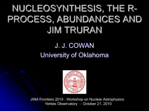 Nucleosynthesis, the r-Process, Abundances and Jim Truran