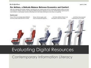 Evaluating Digital Resources