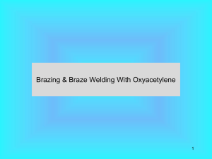 Brazing & Welding With Oxyacetylene