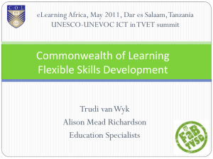 Flexible Skills Development - UNESCO