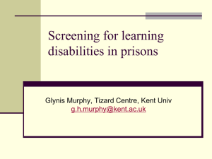 People with learning disabilities at risk of committing - Jan