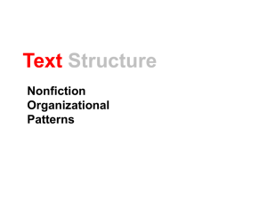 Text Structure Lesson PowerPoint