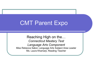 CMT Parent Expo - Norwalk Public Schools