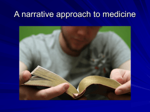 Narrative based medicine