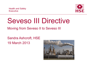 Background to Seveso Directive