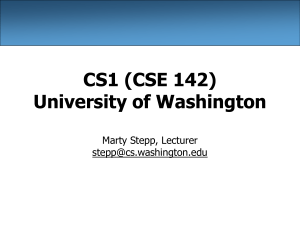 CSE 142 Python Slides - University of Washington