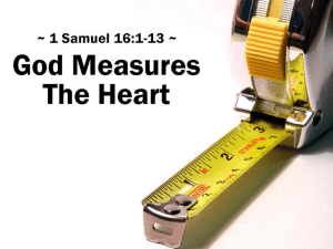 God Measures The Heart