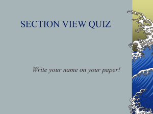Sectional Views Quiz