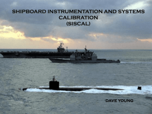 Shipboard instrumentation and systems calibration