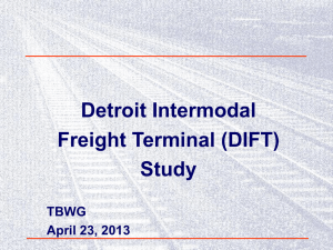 Detroit Intermodal Freight Terminal Study