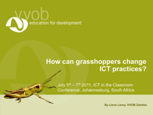 How can grasshoppers change ICT practices?