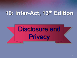 Chapter10_Disclosure and Privacy