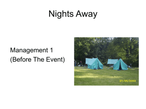 Nights Away - Scouts.org.uk