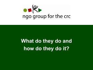The NGO Group for the CRC Vision