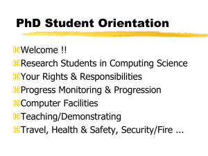 PhD Student Orientation - Homepages | The University of Aberdeen