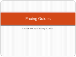 Pacing Guides