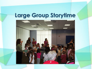 Large Group Storytime