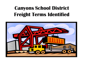 Freight & Shipping FYIs - Canyons School District