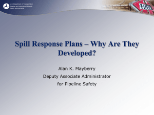 Alan Mayberry, PHMSA - Pipeline Safety Trust
