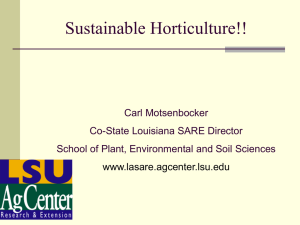 Sustainable Agriculture - exploringsustainabilitylsu