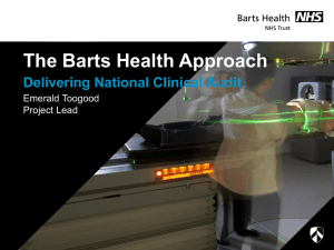 Emerald Toogood The Barts Health Approach (Powerpoint)