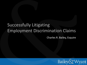 Successfully Litigating Employment Discrimination