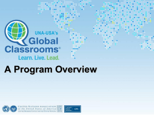 UNA-USA Global Classrooms - Center for International Studies
