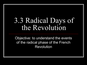 Radical Days of the Revolution - Clayton Valley Charter High School