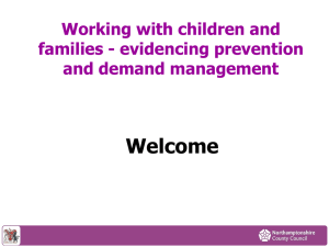 Working with children and families