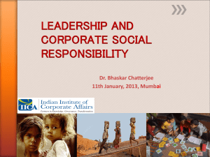 corporate social responsibility the new game changer