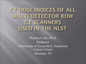CT Dose indices of all multi-detector row CT scanners