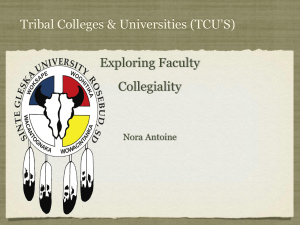 Tribal Colleges & Universities (TCU`S)