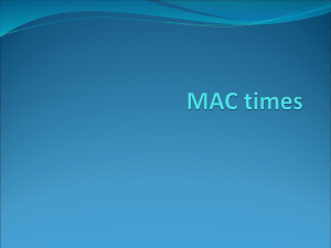 "M-A-C times" PowerPoint