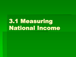 3.1 Measuring National Income
