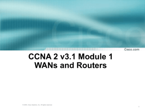 (TIs) of this module in CCNA version 3.1