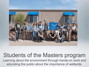 Students of the Masters program