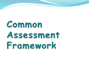 Common Assessment Framework