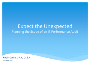 Planning the Audit Scope