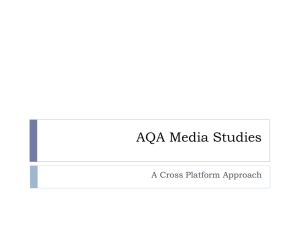 AQA Media Studies - English and Media Centre