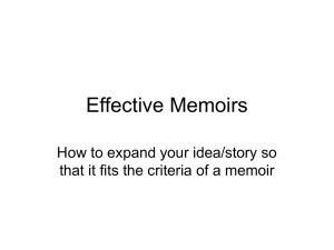 Effective Memoirs - Leo Hayes High School