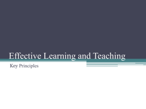 The Essentials of Effective Teaching