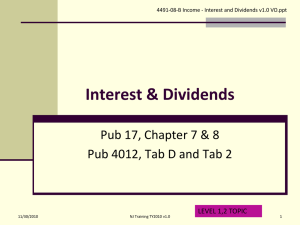 Interest & Dividends