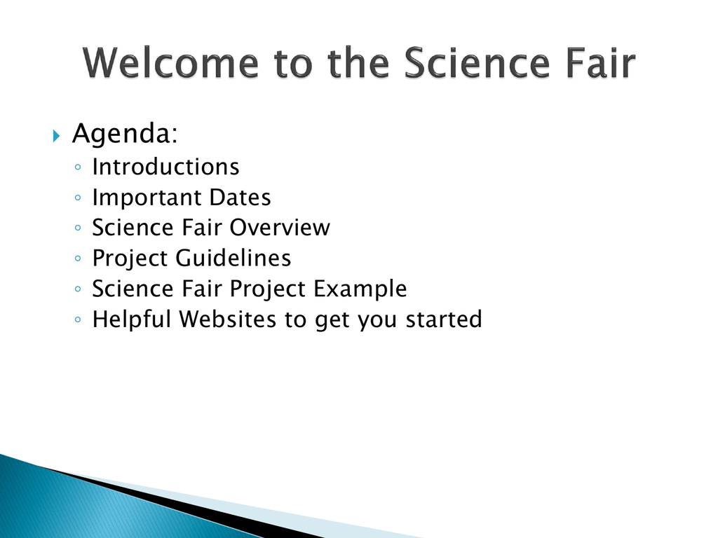 introduction for science project