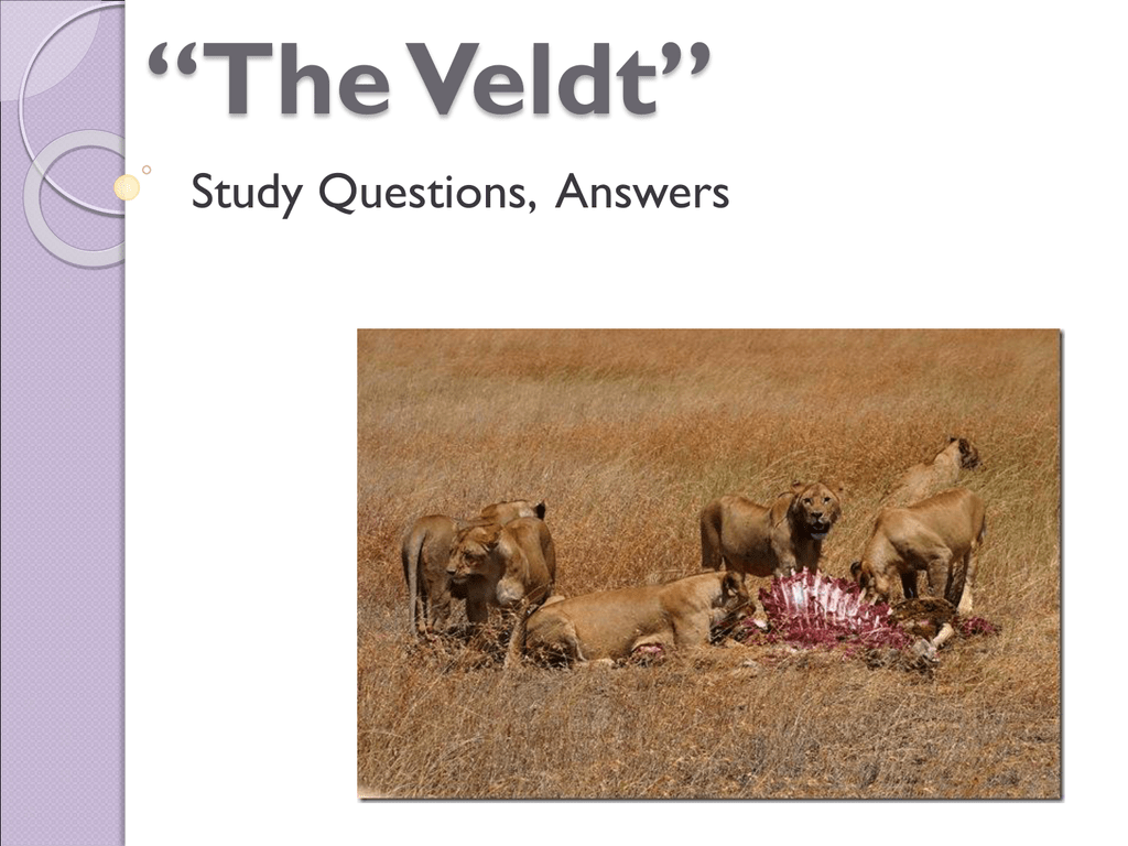 thesis statement of the veldt