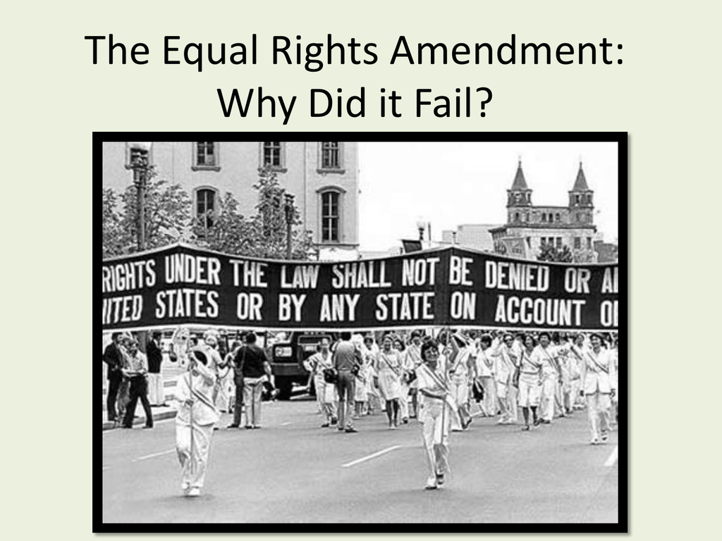 equal rights amendment