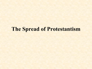 The Spread of Protestantism
