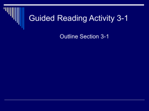 Guided Reading Activity 3-1