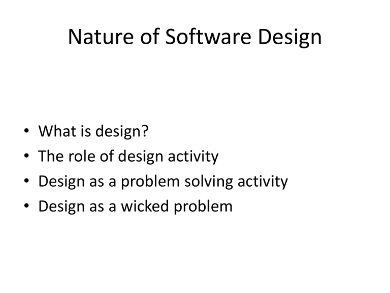 Software Design An Introduction By David Budgen