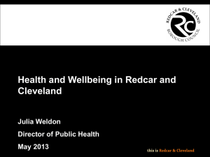 Health & Well Being in Redcar & Cleveland