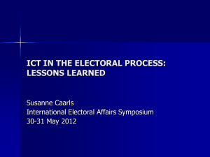 Susanne Caarls - 10th International Electoral Affairs Symposium